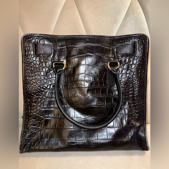 Authentic Michael Kors Hamilton Crocodile and Fur Bag - Picture 6 of 16